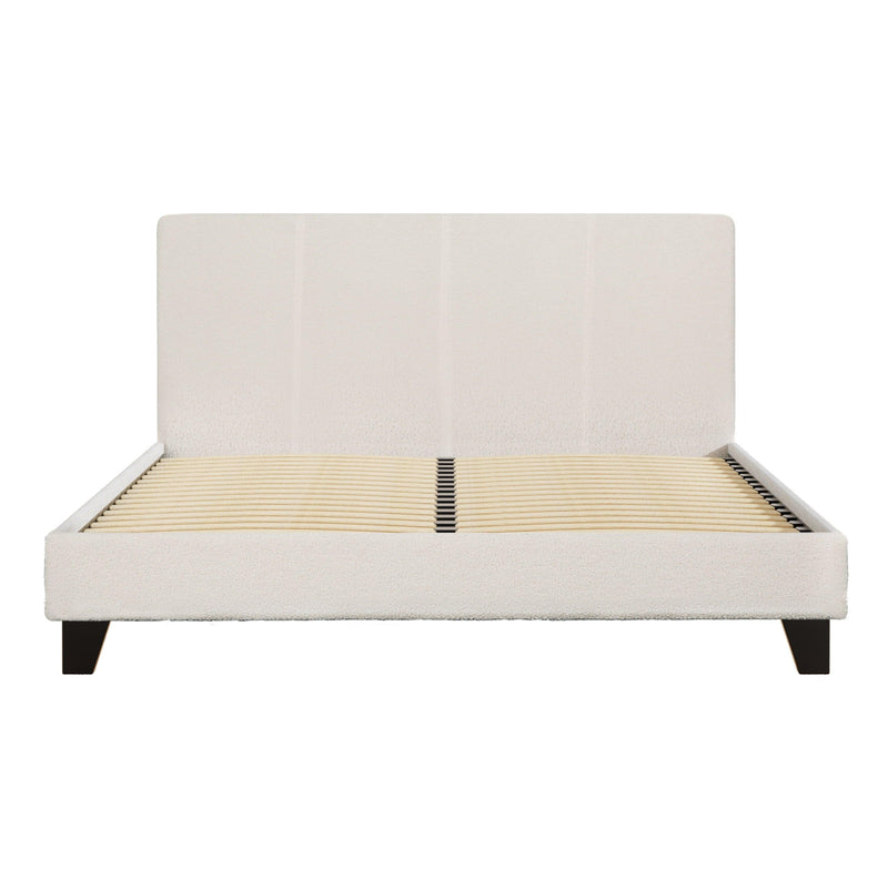 Artiss Bed Frame Queen Size Boucle Fabric Mattress Base Platform Wooden - John Cootes