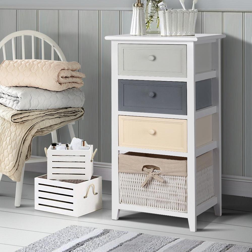 Artiss Bedroom Storage Cabinet - White - John Cootes