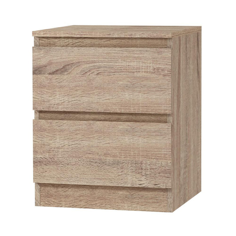 Artiss Bedside Tables Drawers Side Table Bedroom Furniture Nightstand Wood Lamp - John Cootes
