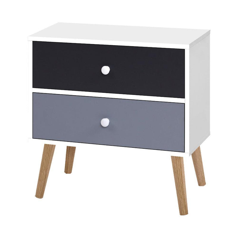 Artiss Bedside Tables Drawers Side Table Nightstand Lamp Side Storage Cabinet - John Cootes