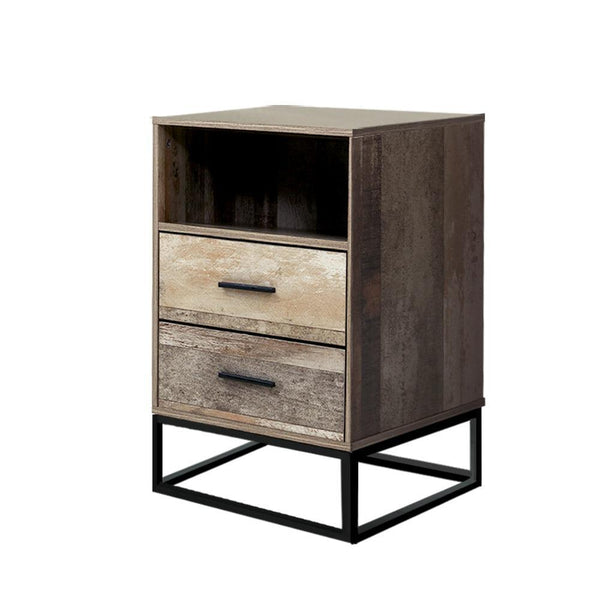 Artiss Bedside Tables Drawers Side Table Nightstand Storage Cabinet Unit Wood - John Cootes