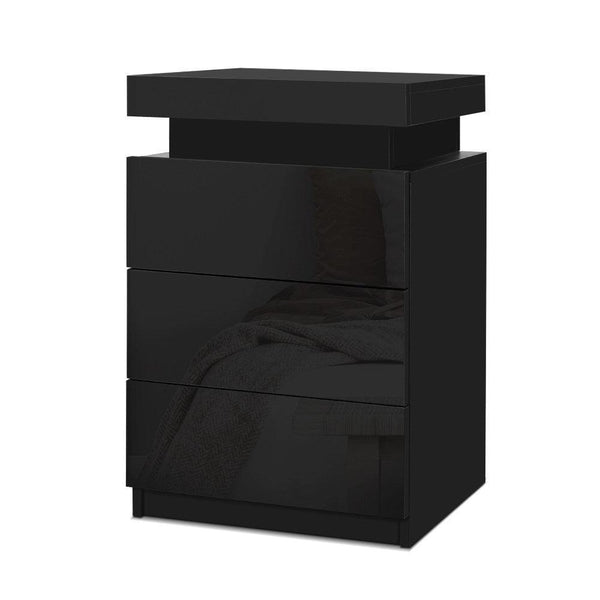 Artiss bedside deals table led