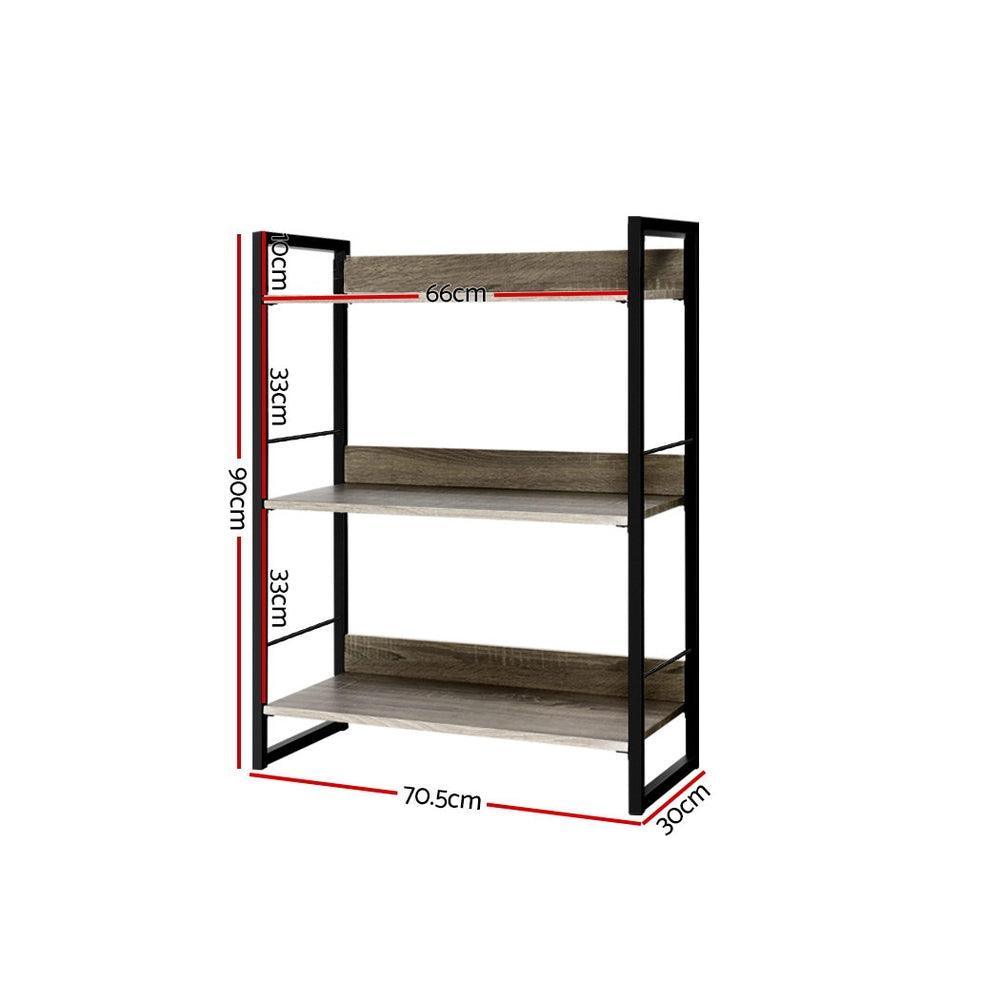 Artiss Bookshelf Display Shelves Wooden Book Shelf Wall Corner Bookcase Storage - John Cootes