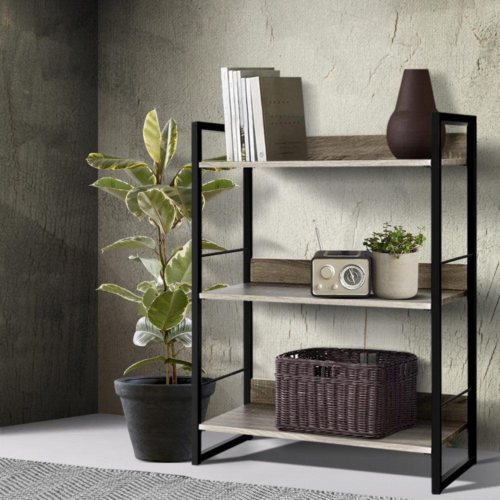 Artiss Bookshelf Display Shelves Wooden Book Shelf Wall Corner Bookcase Storage - John Cootes