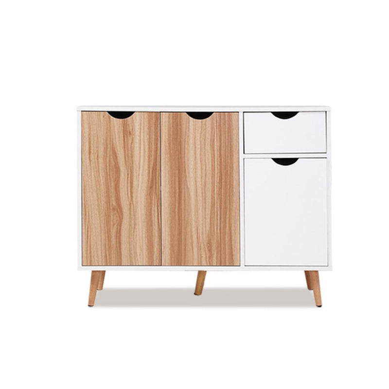 Artiss Buffet Sideboard Cabinet 90cm - White - John Cootes