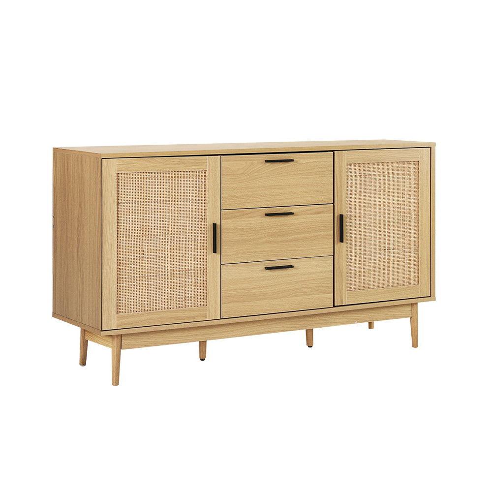 Artiss Buffet Sideboard Rattan Furniture Cabinet Storage Hallway Table Kitchen - John Cootes