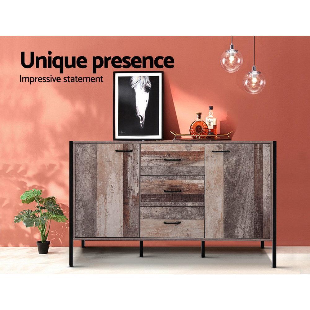 Artiss Buffet Sideboard Storage Cabinet Industrial Rustic Wooden - John Cootes