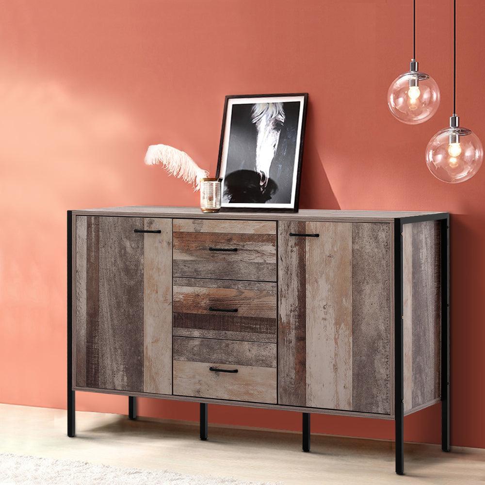 Artiss Buffet Sideboard Storage Cabinet Industrial Rustic Wooden - John Cootes