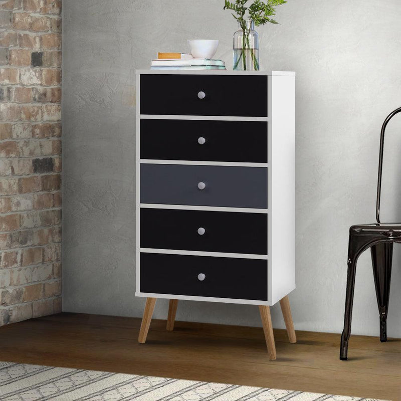 Artiss Chest of Drawers Dresser Table Tallboy Storage Cabinet Furniture Bedroom - John Cootes