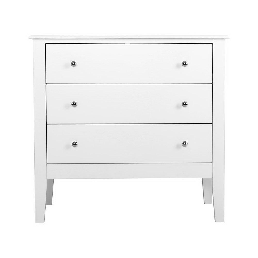 Artiss Chest of Drawers Storage Cabinet Bedside Table Dresser Tallboy White - John Cootes