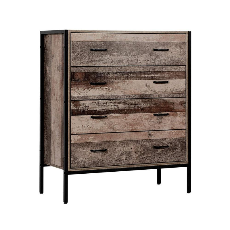 Artiss Chest of Drawers Tallboy Dresser Storage Cabinet Industrial Rustic - John Cootes