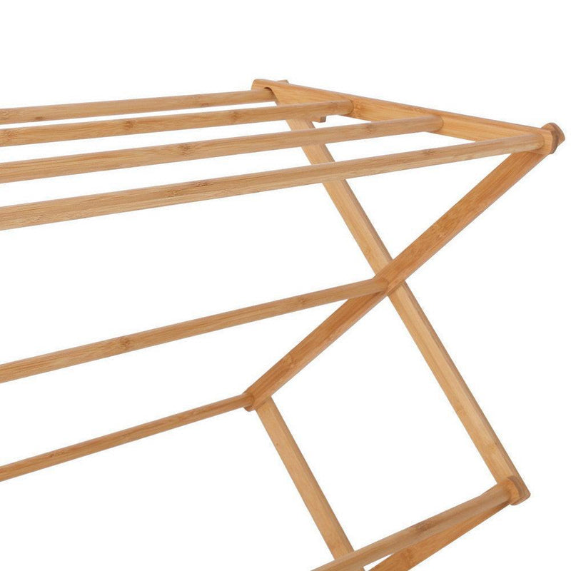 Artiss Clothes Rack Airer Foldable Bamboo Drying Laundry Dryer Garment Hanger - John Cootes