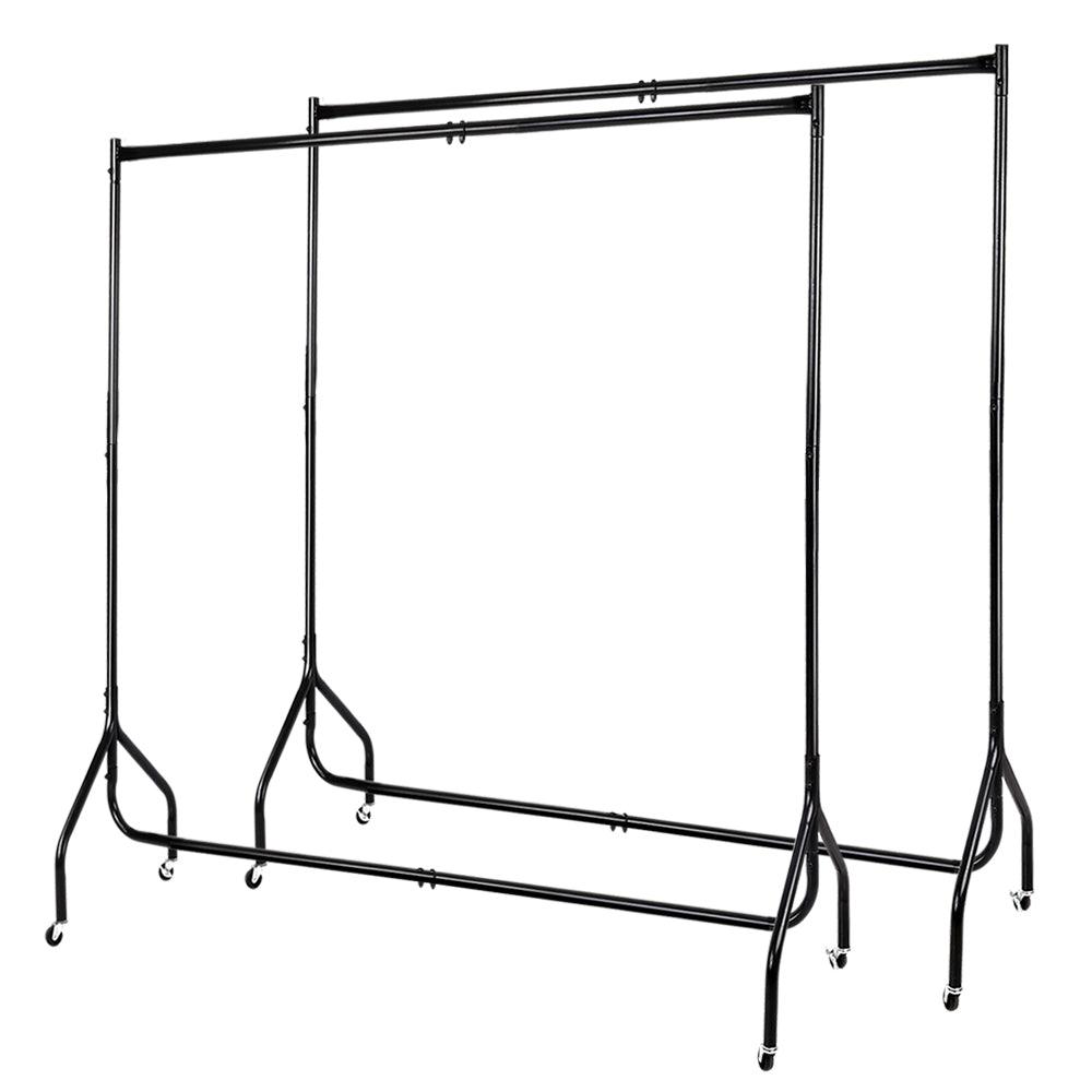 Artiss Clothes Racks Metal Coat Hanger Stand x2 - John Cootes