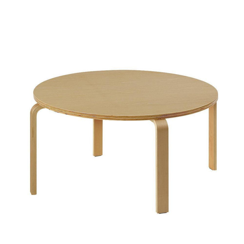 Artiss Coffee Table Round Side End Tables Bedside Furniture Wooden 90CM - John Cootes