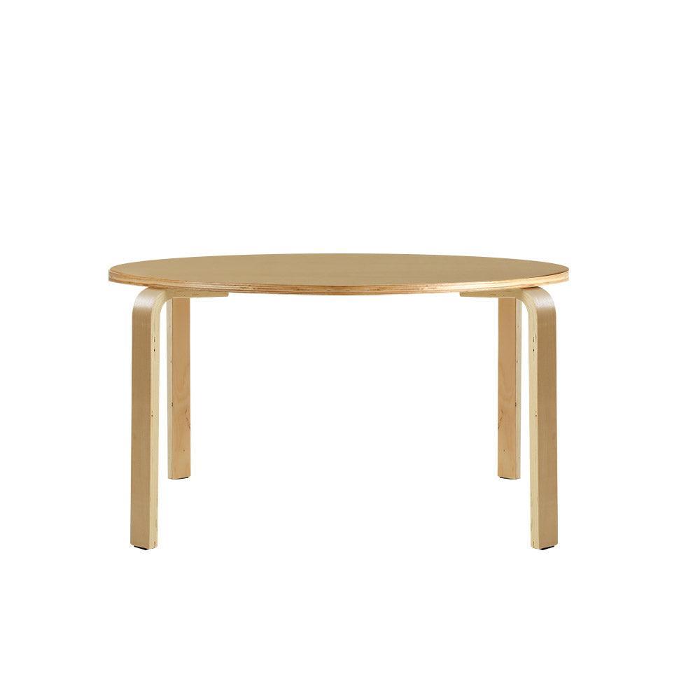 Artiss Coffee Table Round Side End Tables Bedside Furniture Wooden 90CM - John Cootes