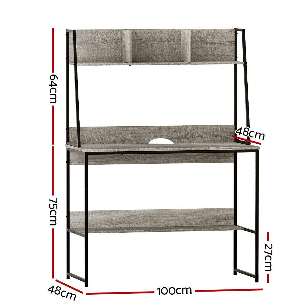 Artiss Computer Desk Office Desks Study Table Workstation Bookshelf Storage - John Cootes