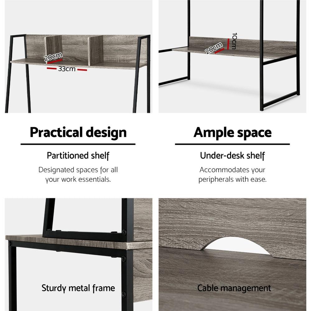 Artiss Computer Desk Office Desks Study Table Workstation Bookshelf Storage - John Cootes