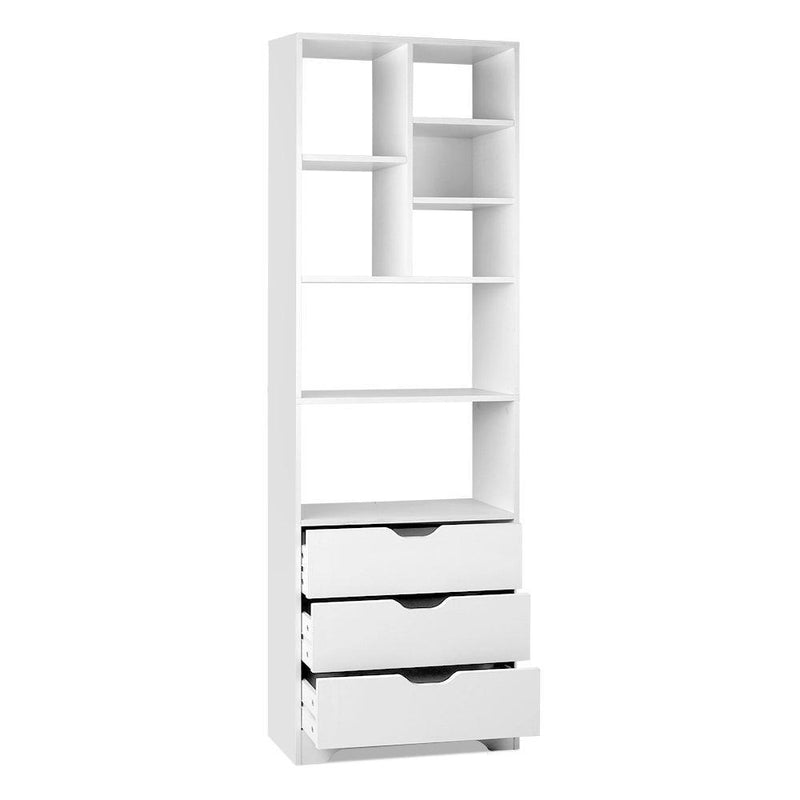 Artiss Display Drawer Shelf - White - John Cootes