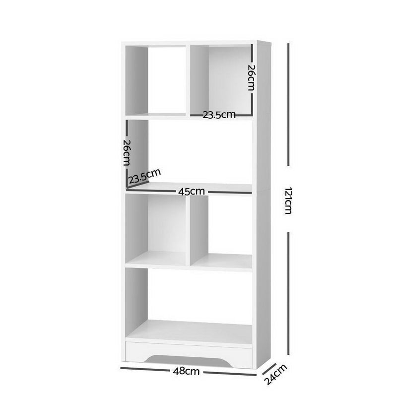 Artiss Display Shelf Bookcase Storage Cabinet Bookshelf Bookcase Home Office White - John Cootes