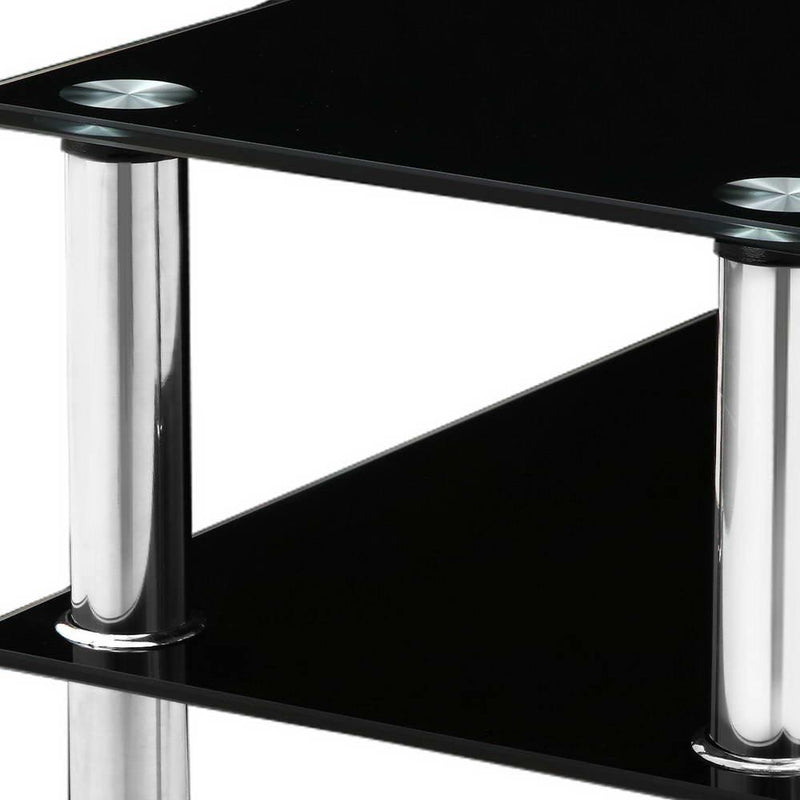 Artiss Entry Hall Console Table - Black & Silver - John Cootes