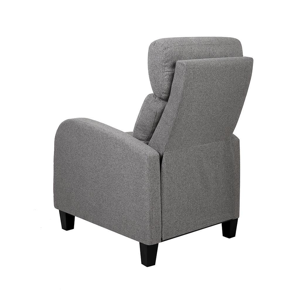 Artiss Fabric Reclining Armchair - Grey - John Cootes