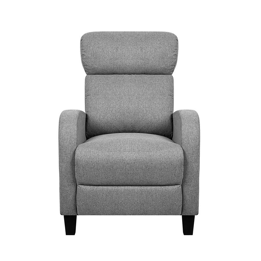 Artiss Fabric Reclining Armchair - Grey - John Cootes