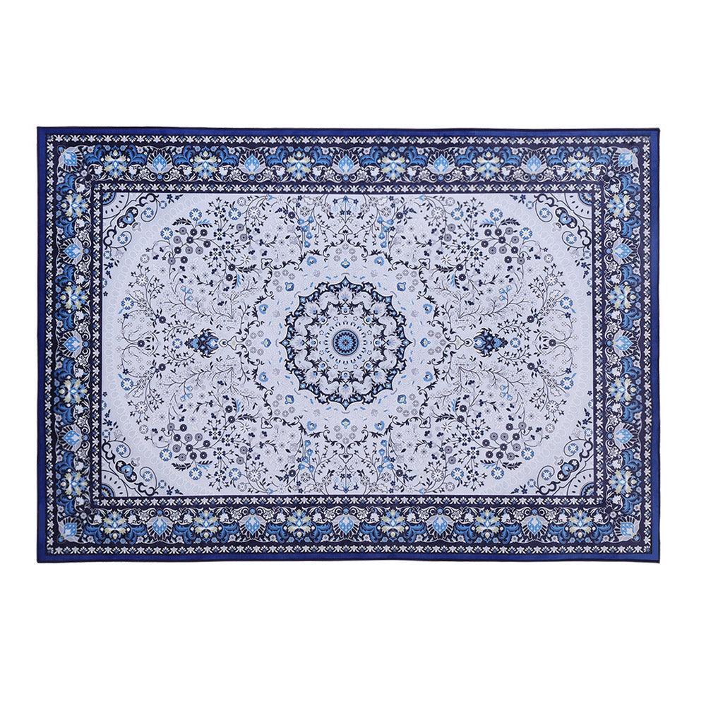 Artiss Floor Rugs Rug 200 x 290 Area Large Modern Carpet Soft Blue Living Room - John Cootes