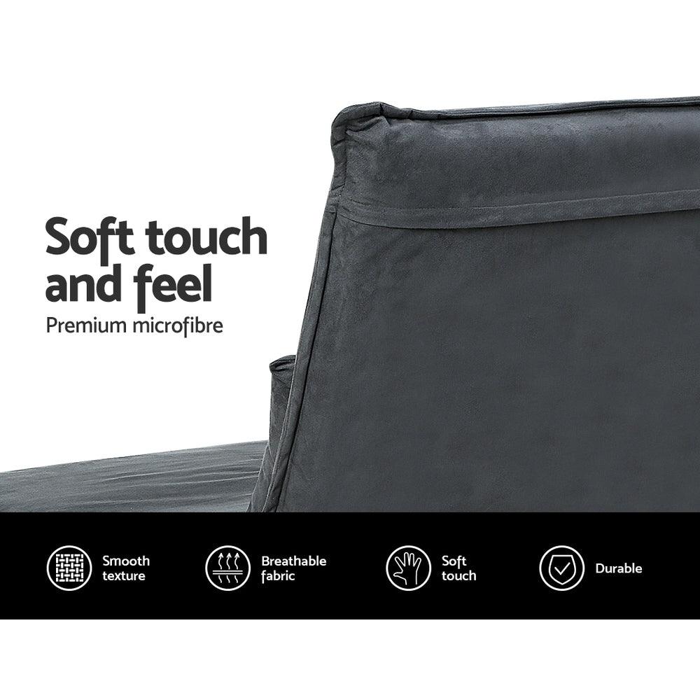 Artiss Floor Sofa Bed Lounge Couch Recliner Chair Folding Foam Camping Bed - John Cootes