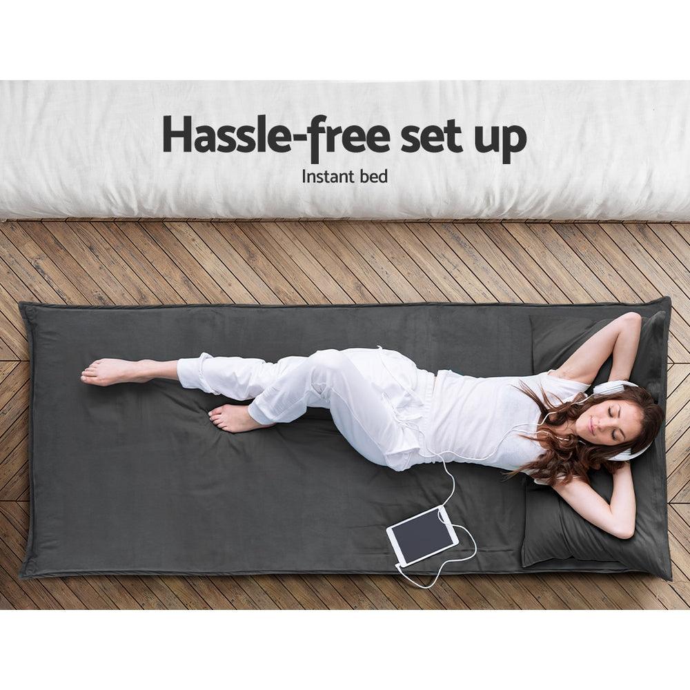 Artiss Floor Sofa Bed Lounge Couch Recliner Chair Folding Foam Camping Bed - John Cootes