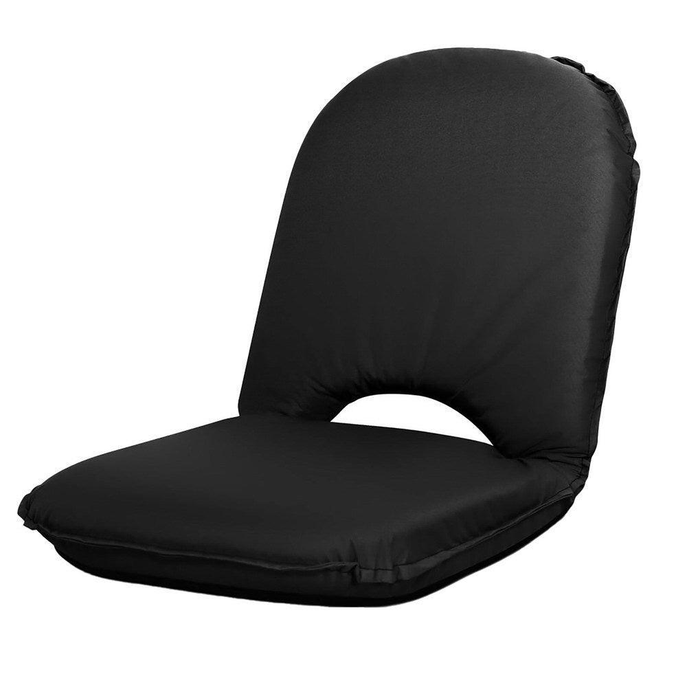 Artiss Foldable Beach Sun Picnic Seat - Black - John Cootes