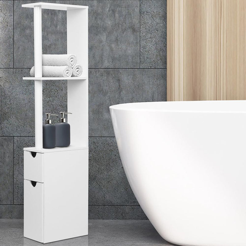 Artiss Freestanding Bathroom Storage Cabinet - White - John Cootes