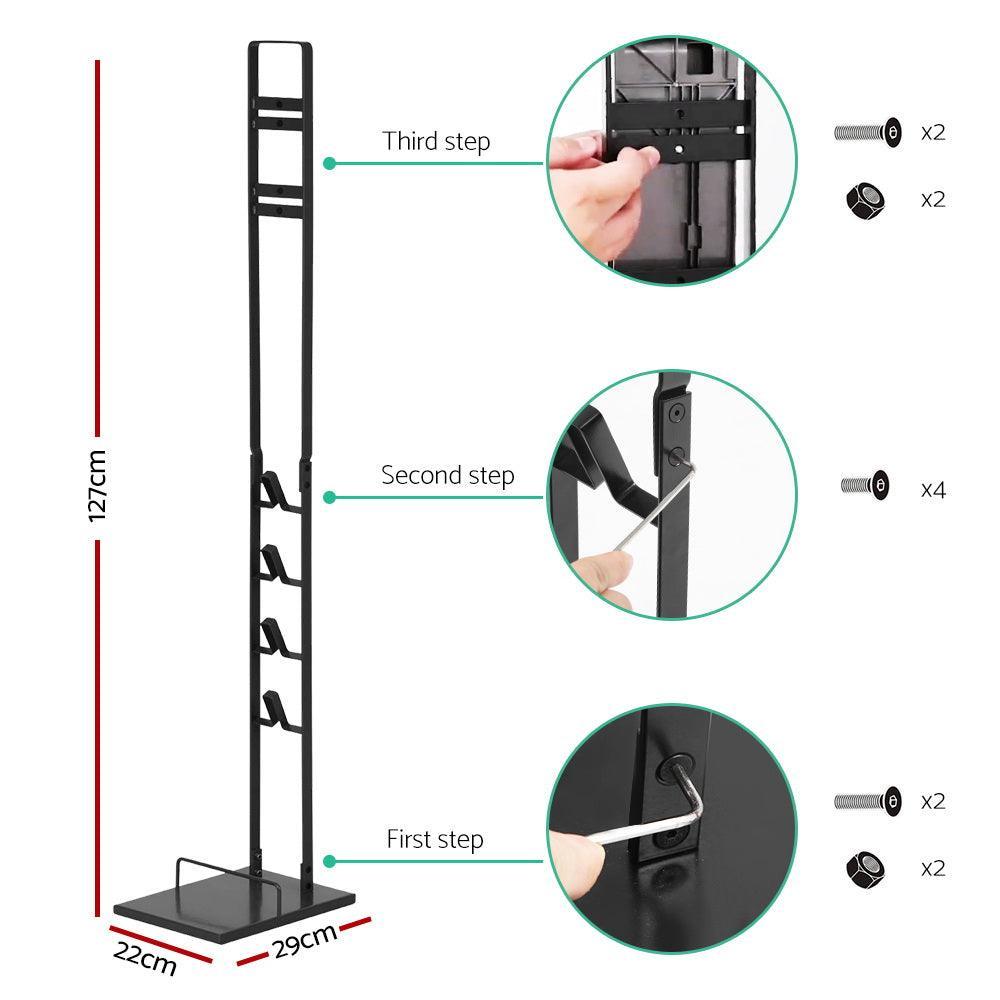 Artiss Freestanding Vacuum Stand Rack For Dyson Handheld Cleaner V6 V7 V8 V10 V11 Black - John Cootes