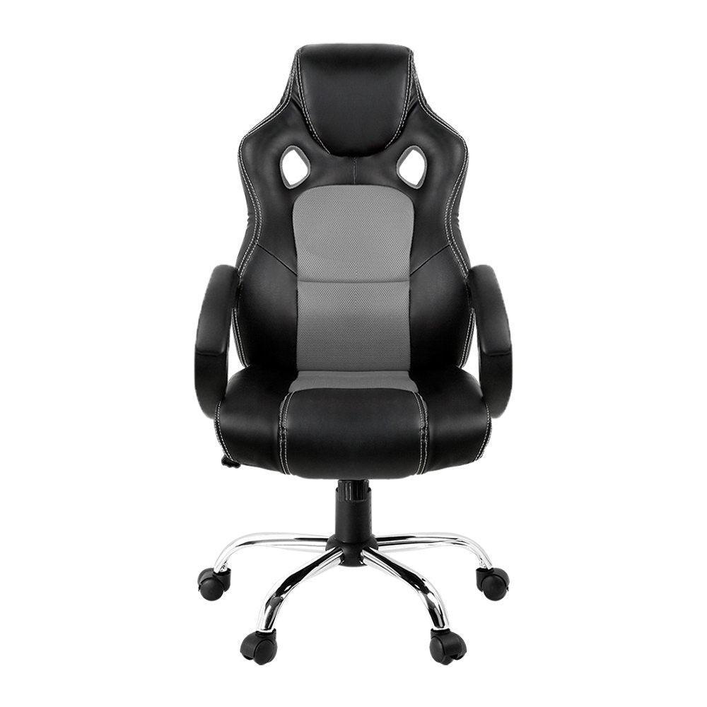 Artiss Gaming Chair Computer Office Chairs Grey & Black - John Cootes