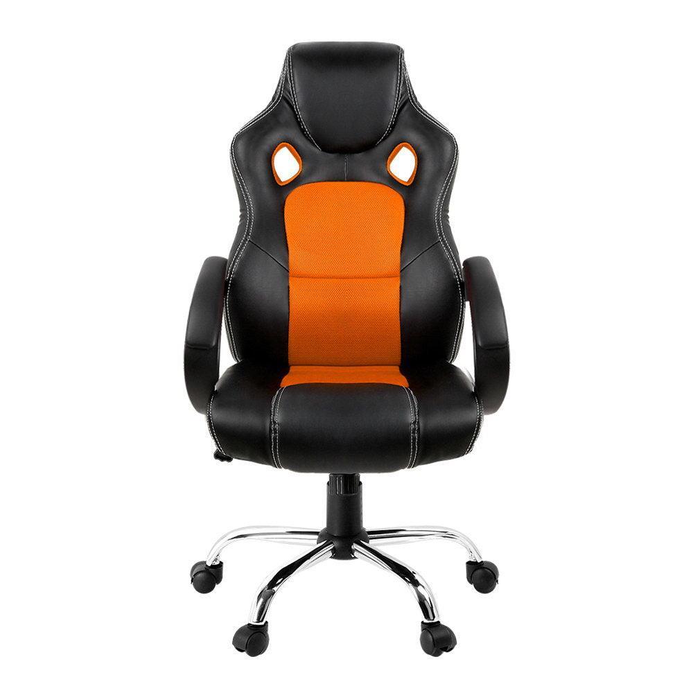 Artiss Gaming Chair Computer Office Chairs Orange & Black - John Cootes