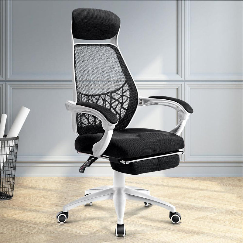 Artiss Gaming Office Chair Computer Desk Chair Home Work Study White - John Cootes