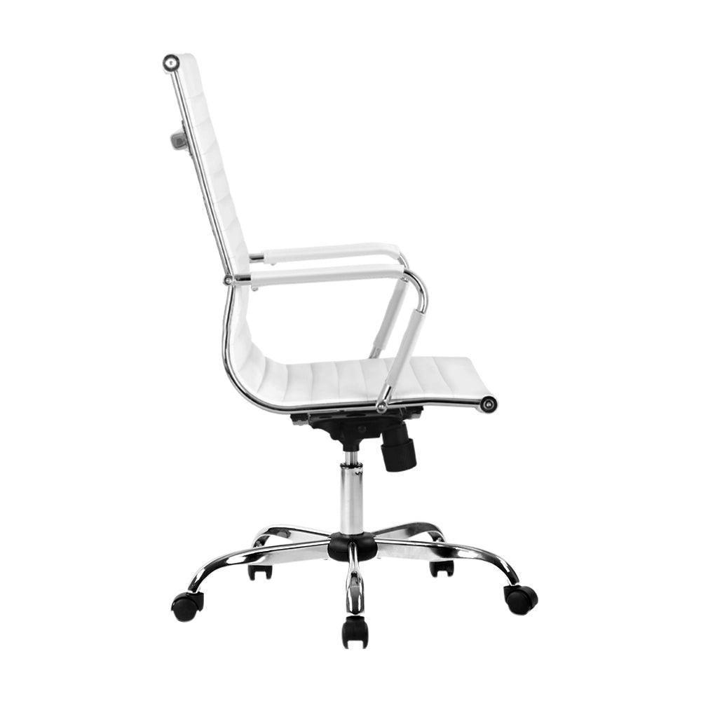 Artiss Gaming Office Chair Computer Desk Chairs Home Work Study White High Back - John Cootes