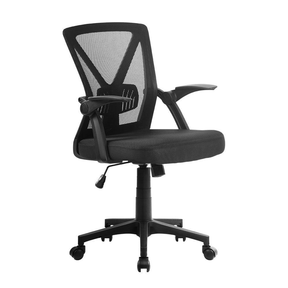 Artiss Gaming Office Chair Mesh Computer Chairs Swivel Executive Mid Back Black - John Cootes