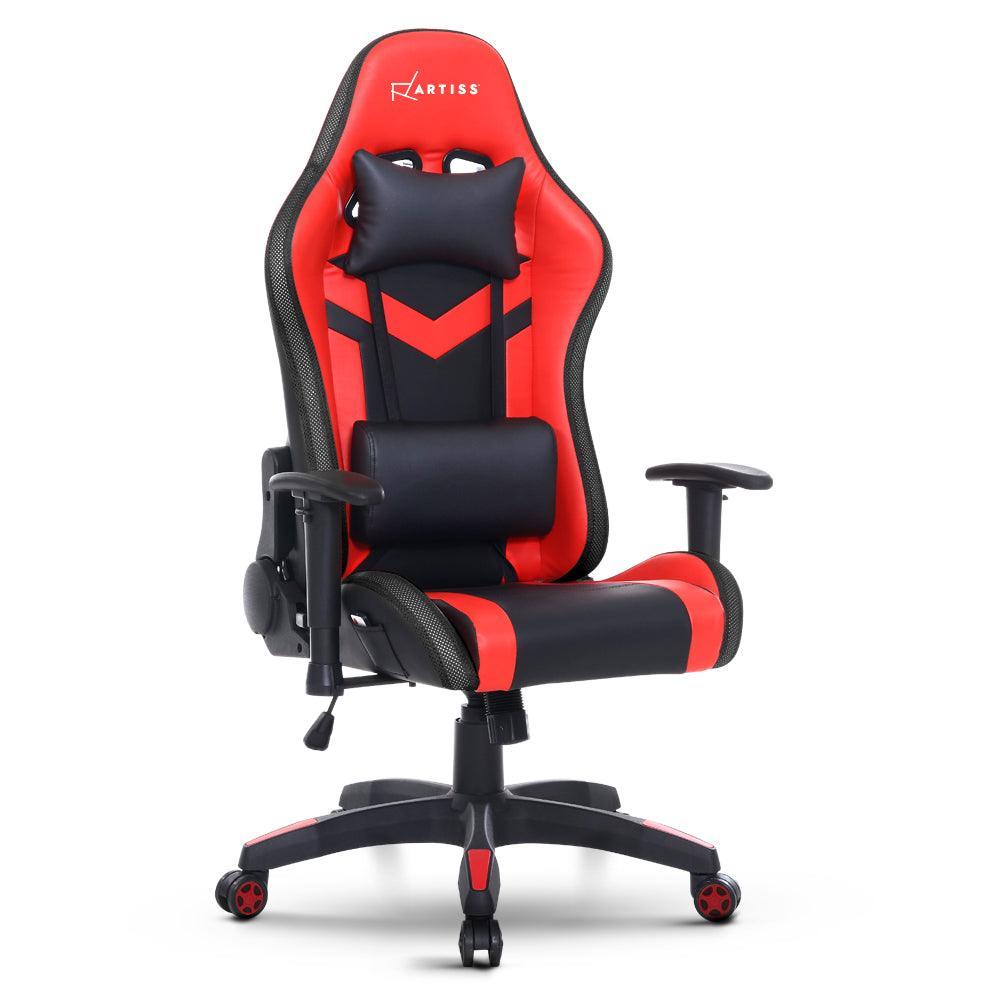 Artiss Gaming Office Chair RGB LED Lights Computer Desk Chair Home Work Chairs - John Cootes