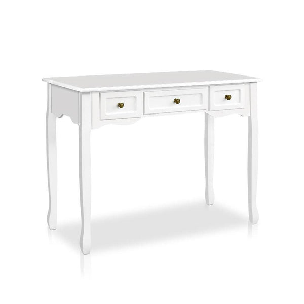 Artiss Hall Console Table Hallway Side Dressing Entry Wooden French Drawer White - John Cootes