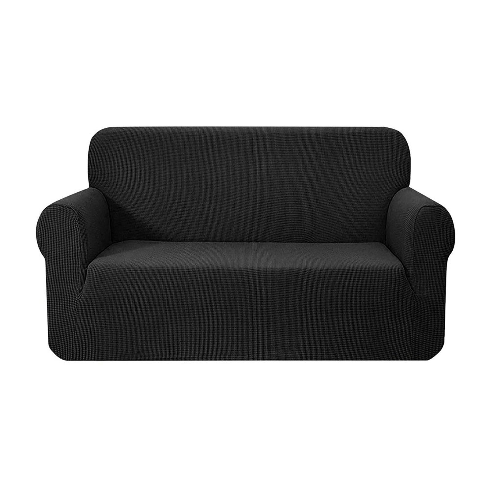 Artiss High Stretch Sofa Cover Couch Protector Slipcovers 2 Seater Black - John Cootes