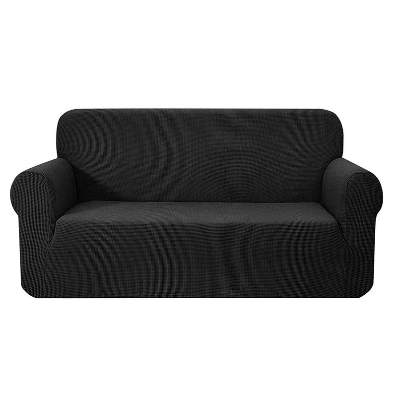 Artiss High Stretch Sofa Cover Couch Protector Slipcovers 3 Seater Black - John Cootes