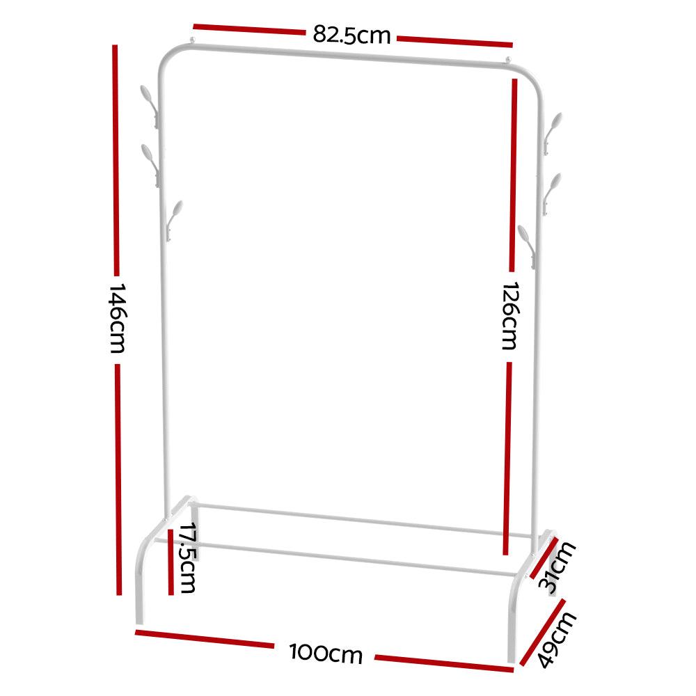 Artiss Jena Clothes Rack Garment Rail Coat Hat Hanger Storage Display Stand - John Cootes