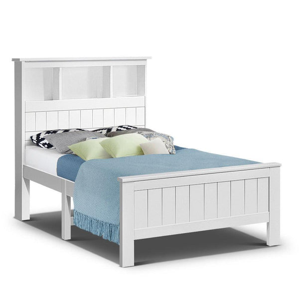 Artiss King Single Wooden Timber Bed Frame - John Cootes
