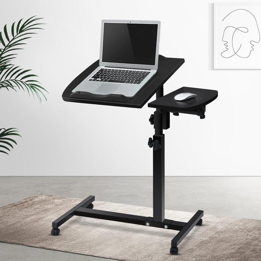 Artiss Laptop Table Desk Adjustable Stand - Black - John Cootes