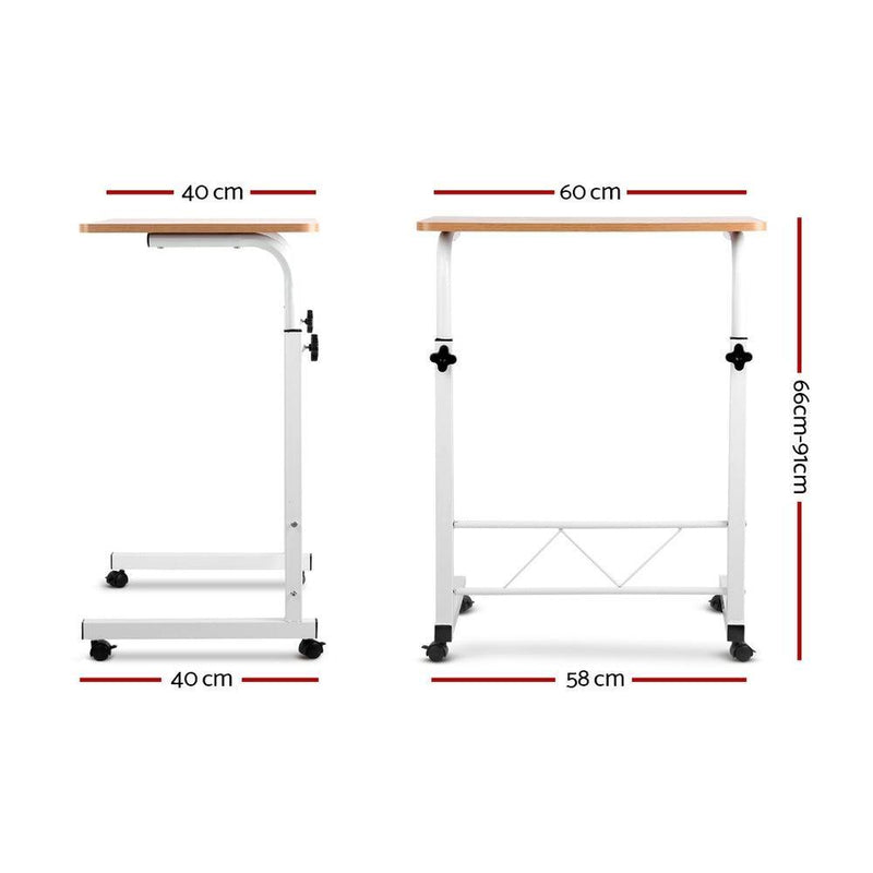 Artiss Laptop Table Desk Portable - Light Wood - John Cootes