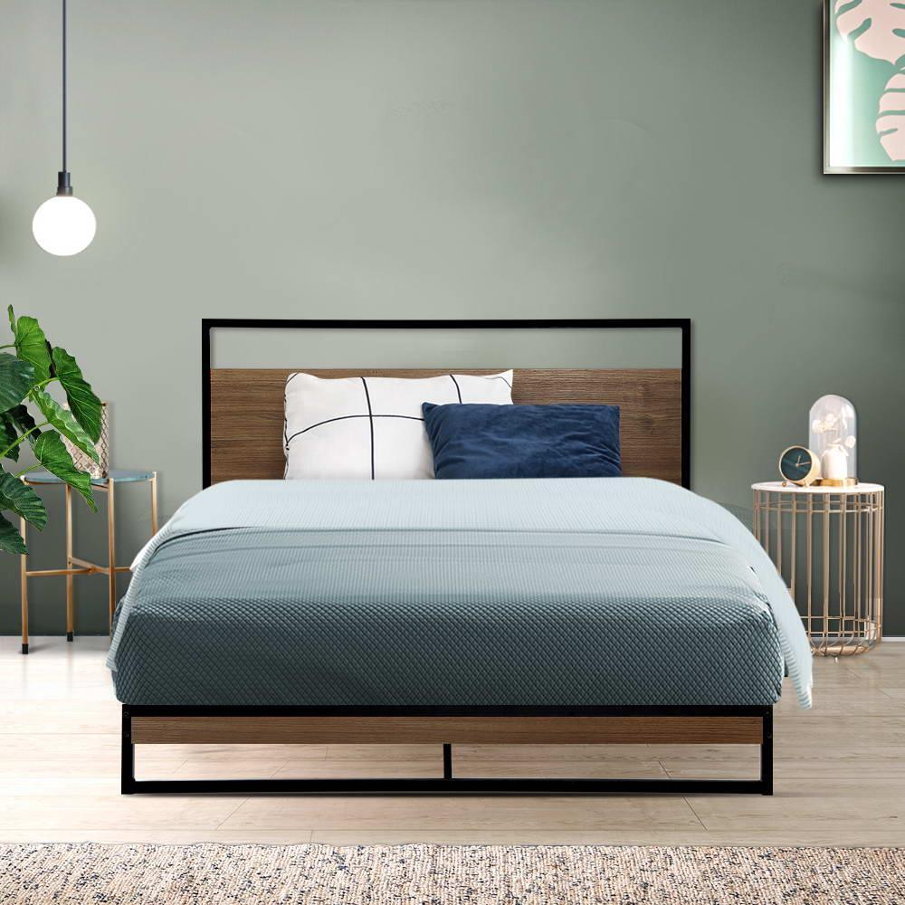 Artiss Metal Bed Frame King Single Size Mattress Base Platform Foundation Dane - John Cootes