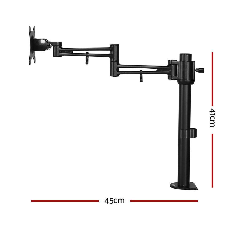 Artiss Monitor Arm Mount Single Black - John Cootes