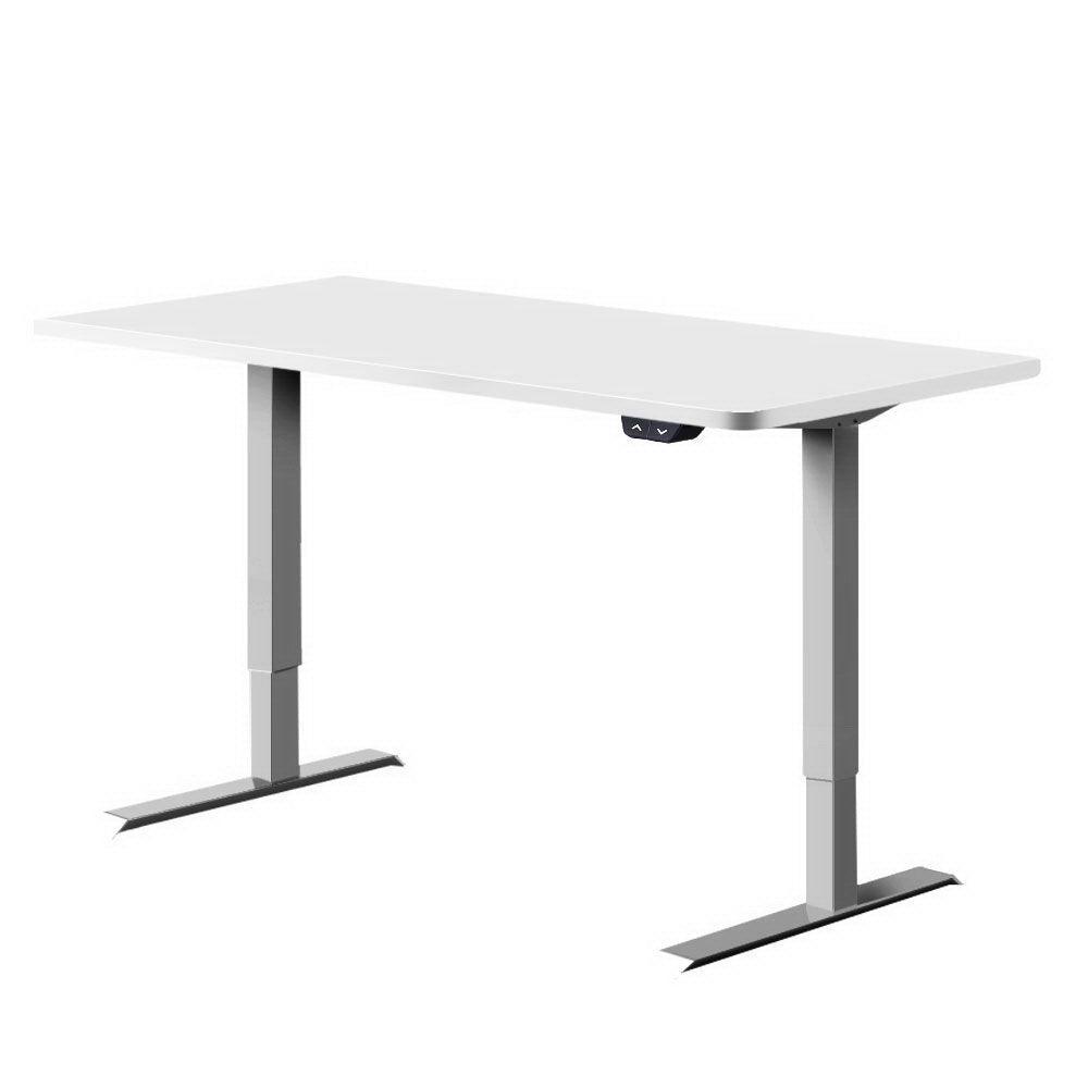 Artiss Motorized Standing Desk 120cm Adjustable in White - John Cootes