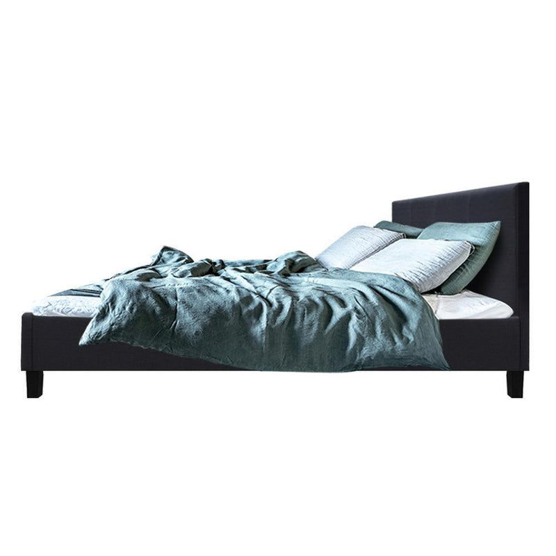 Artiss Neo Bed Frame Fabric - Charcoal Queen - John Cootes