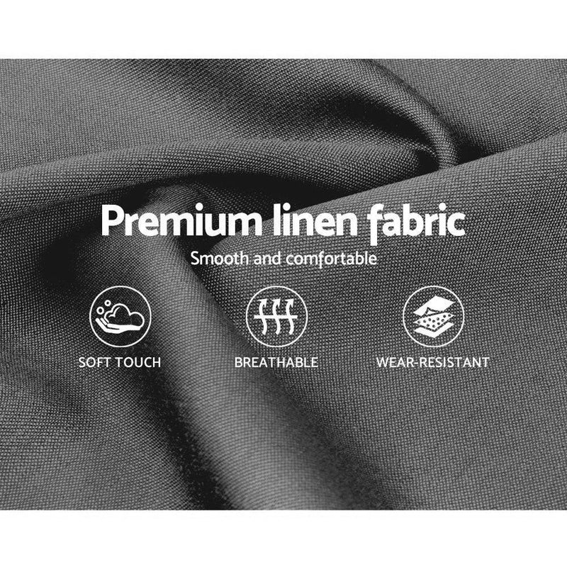 Artiss Nino Bed Frame Fabric - Grey Queen - John Cootes